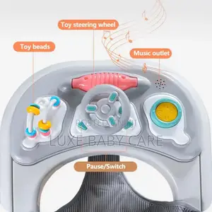 Baby Walker, Foldable Baby Push Walker With Adjustable Hight
