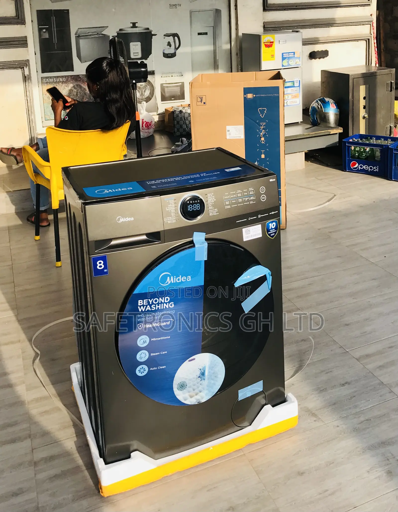 Super Fast Front Load Smart Inverter 8kg Midea Washer