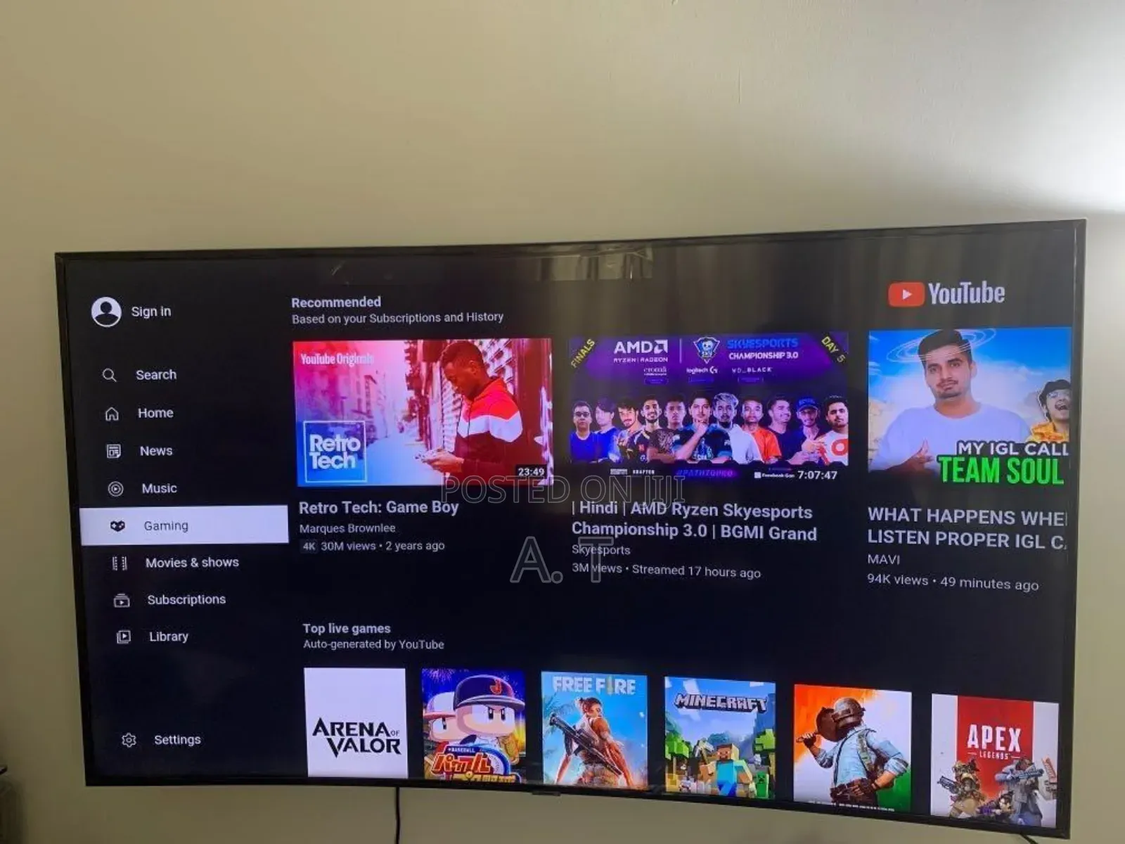 Samsung 50inches Series 7 Airplay Bluetooth Apple Tv