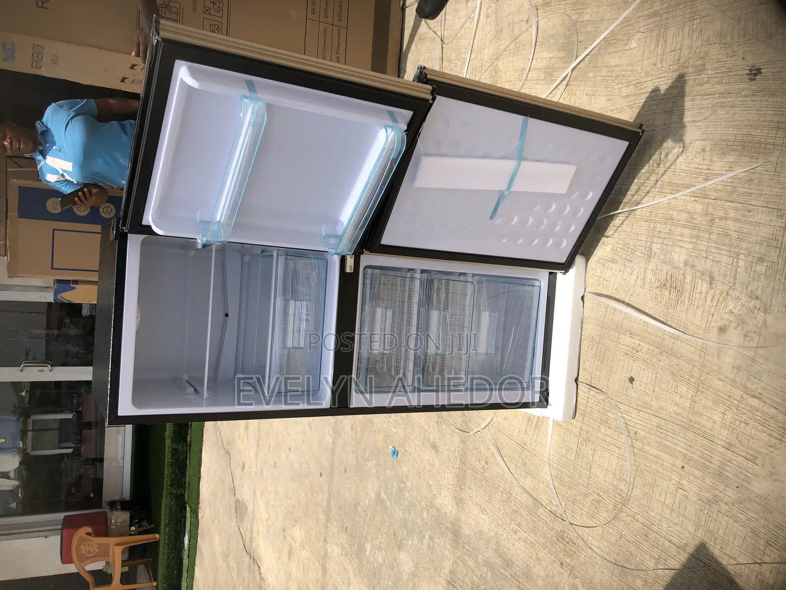 Brand New Nasco Bottom Freezer With Double Door 136 Liters