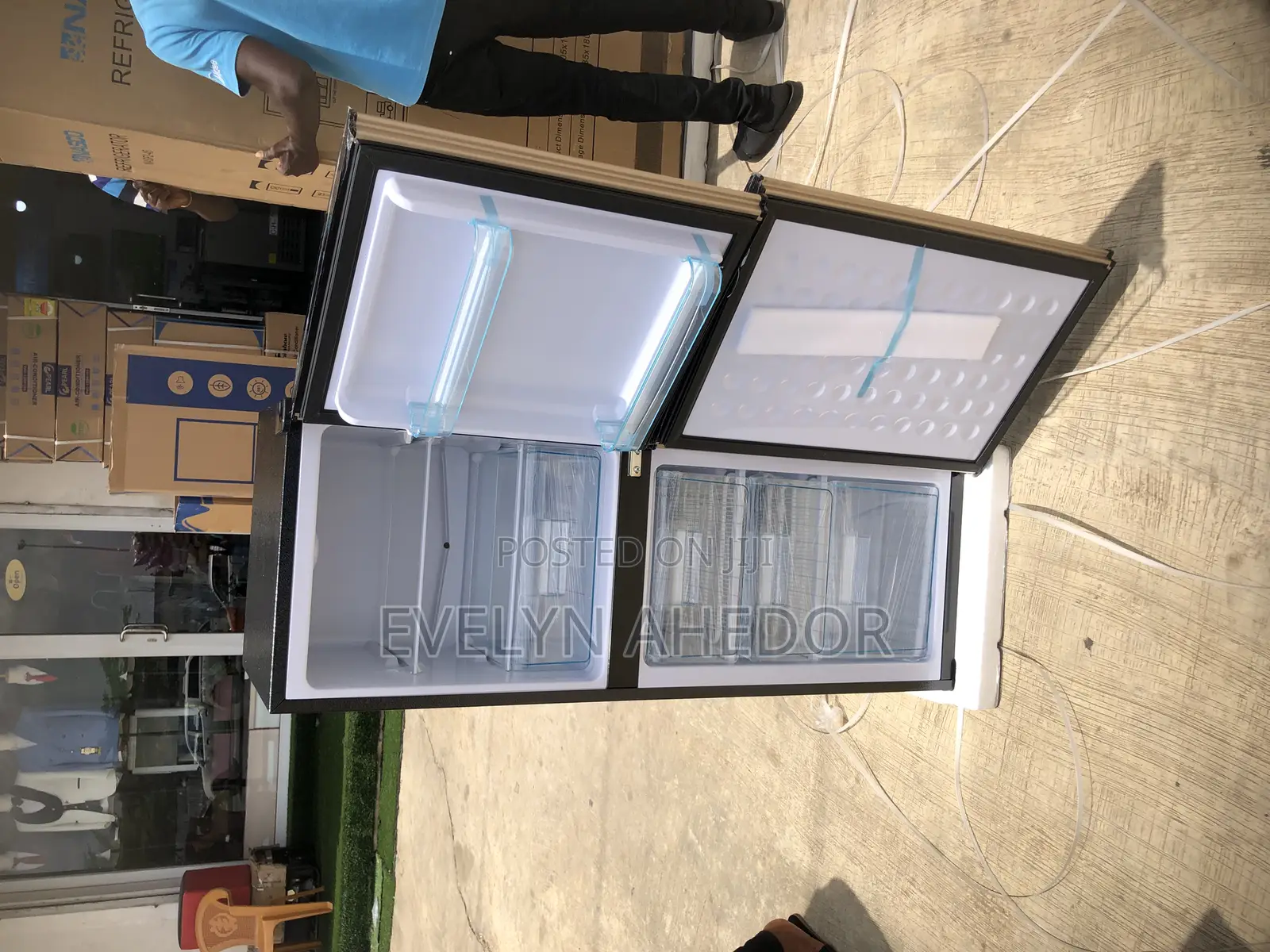 Brand New Nasco Bottom Freezer With Double Door 136 Liters