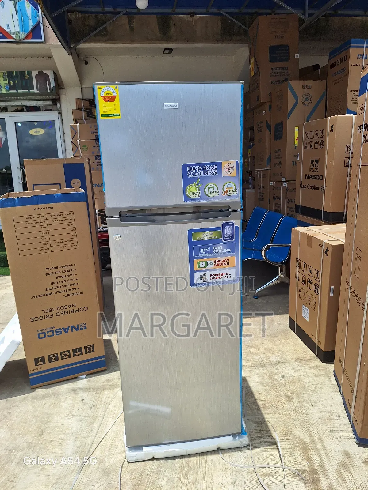 GBB Nasco Double Door Fridge Top Freezer