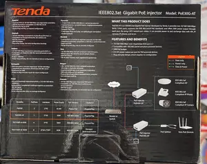 Tenda Poe Injector 48v Gigabit Poe Poe30g-At