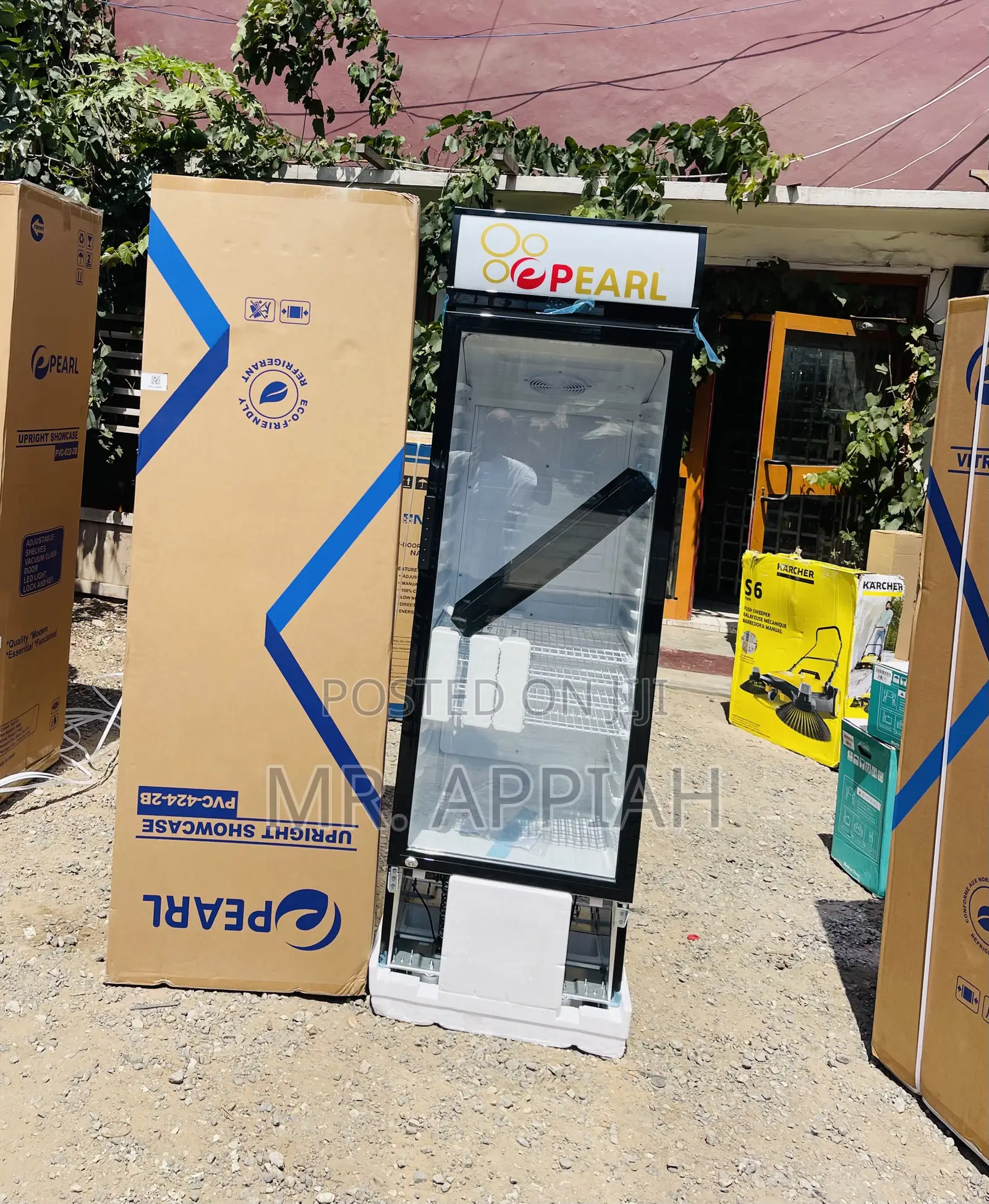 Shop Unique Pearl PVC 424 Single Door Beverage Cooler.