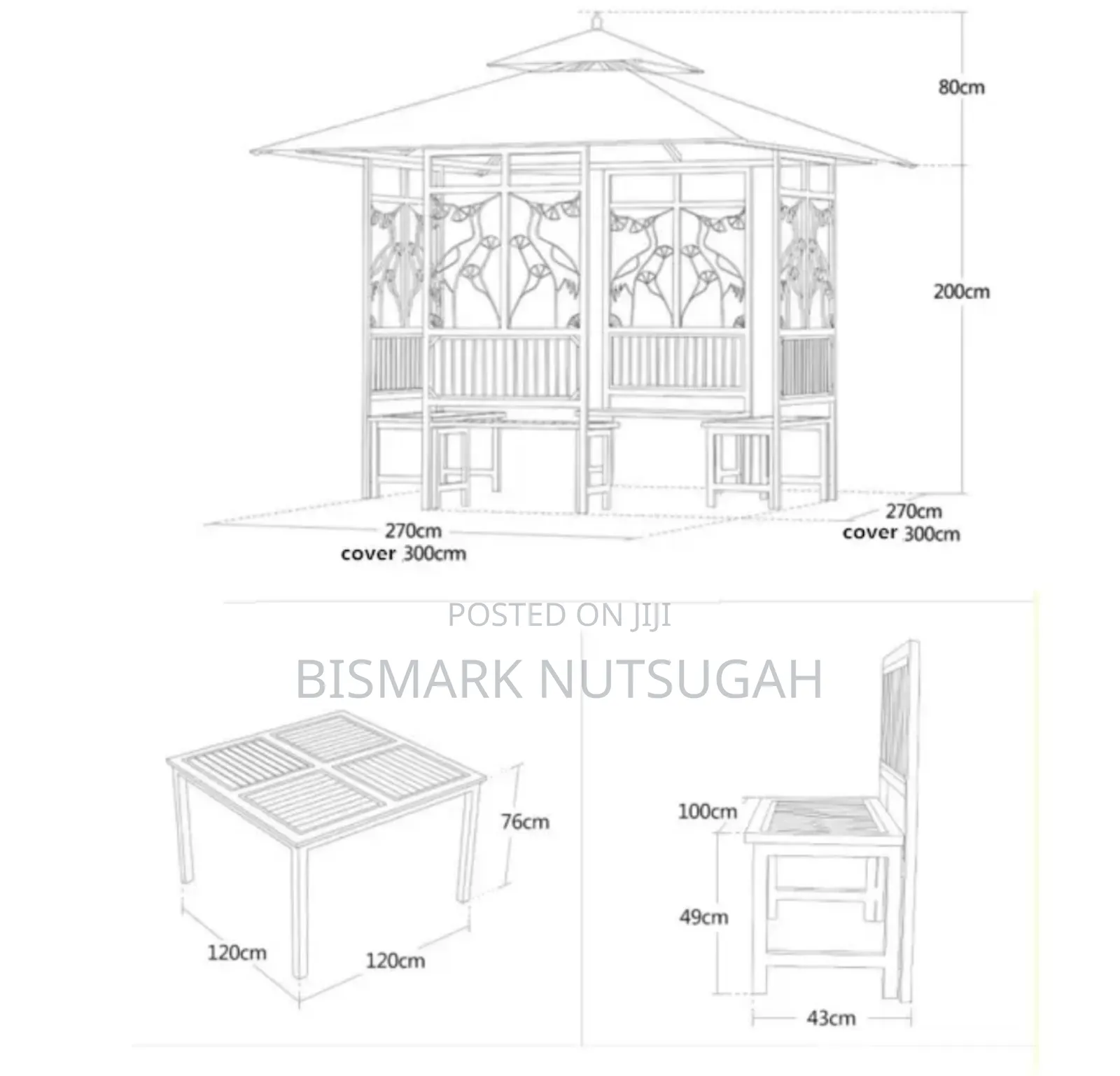 Garden Summer Hut/Pavilion Tent for Sale