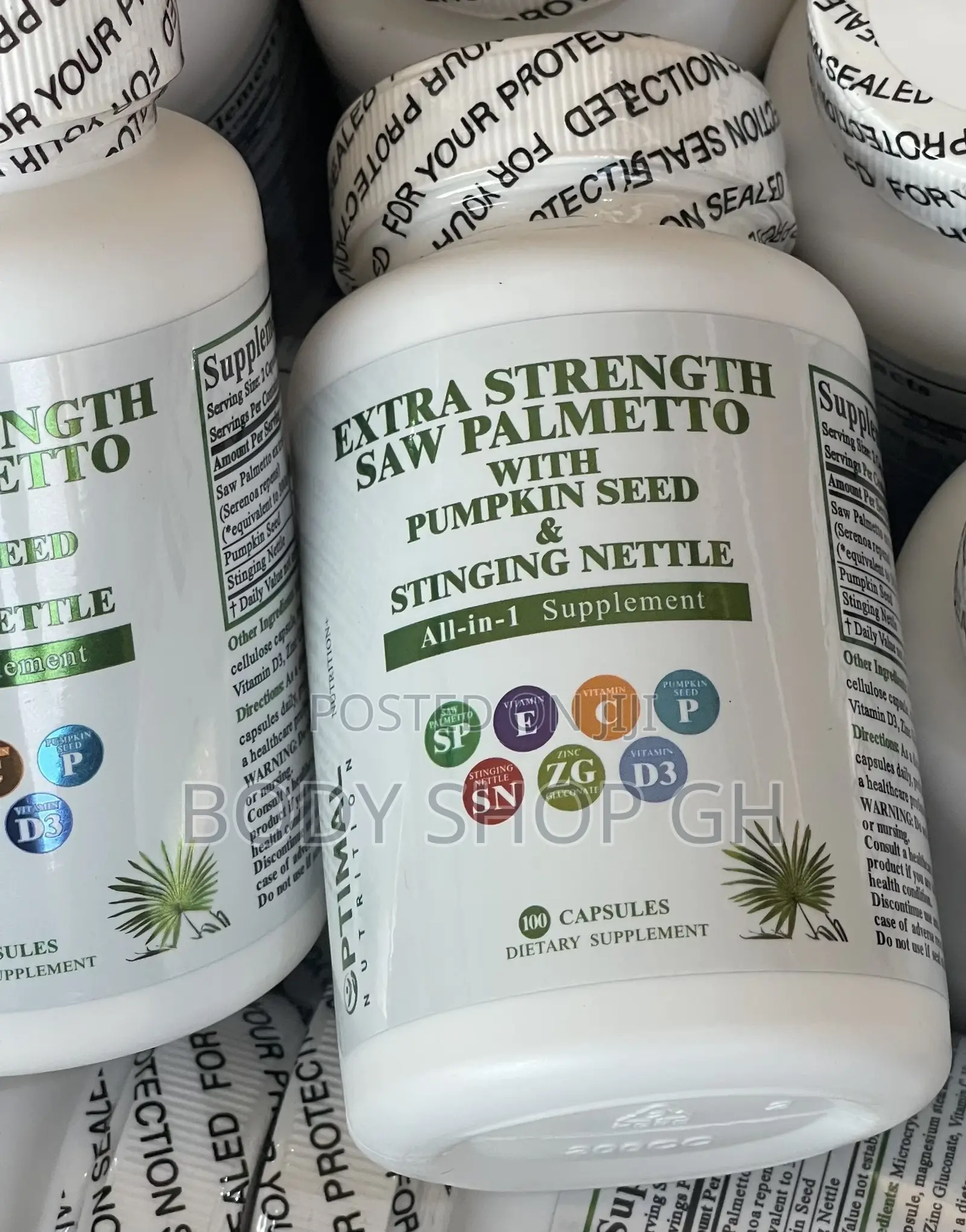 Saw Palmetto Supplement With Pumpkin Seed + Nettle Root