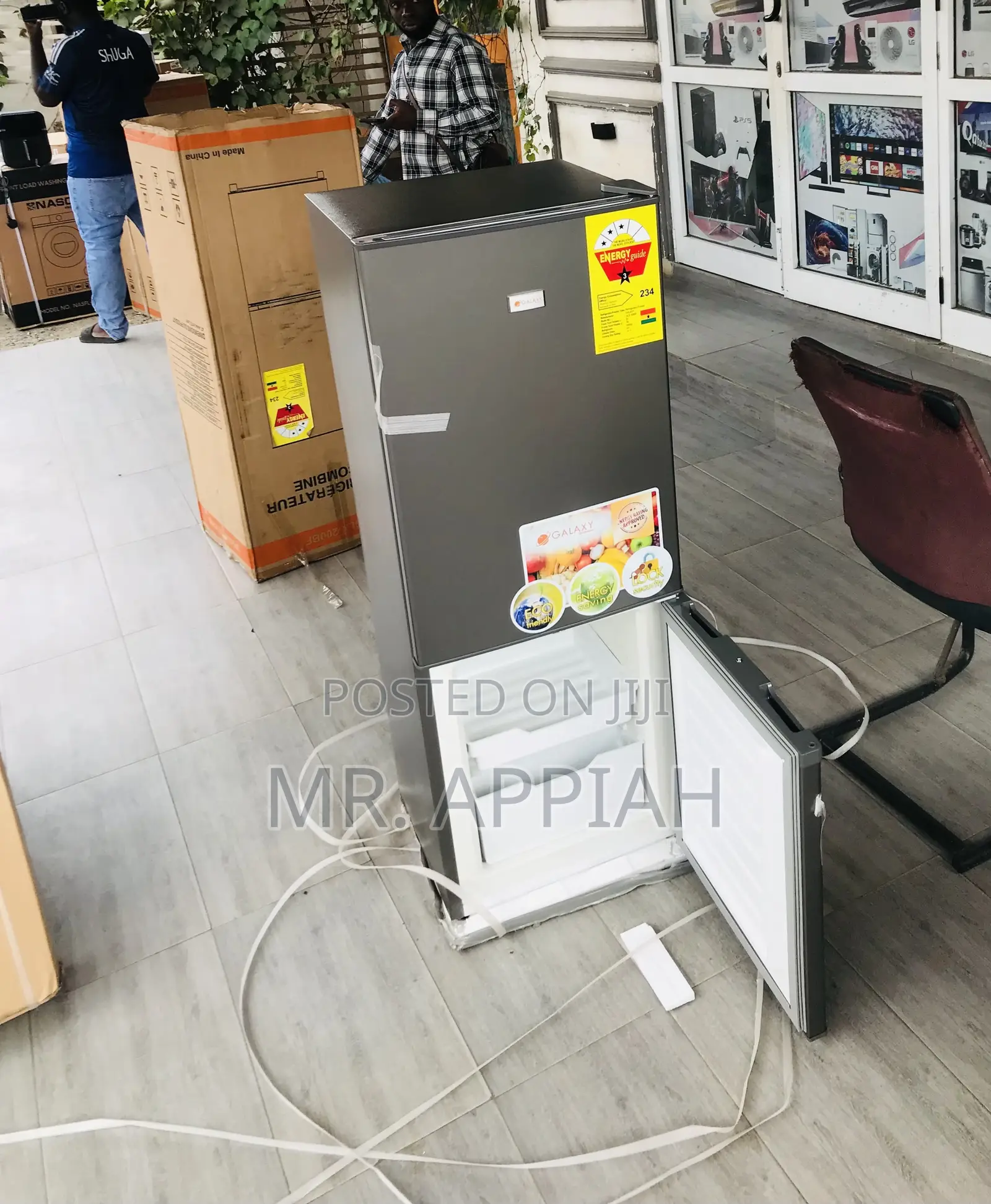 Buy Premium Galaxy 200tm 2 Door Fridge(Dark Gray) 