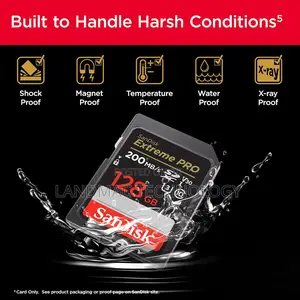 Sandisk 128gb Extreme Pro Sdxc Uhs-i Memory Card