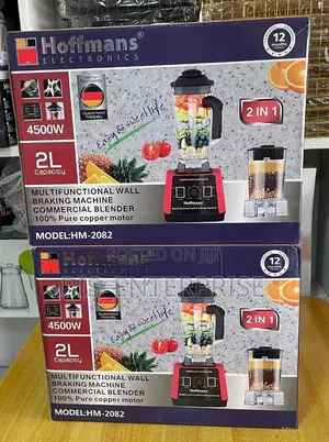 Super Hoffmans 2l Commercial Blender 100% Copper Motor 4500w