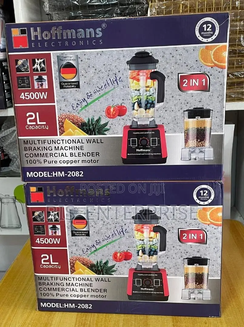 Super Hoffmans 2l Commercial Blender 100% Copper Motor 4500w