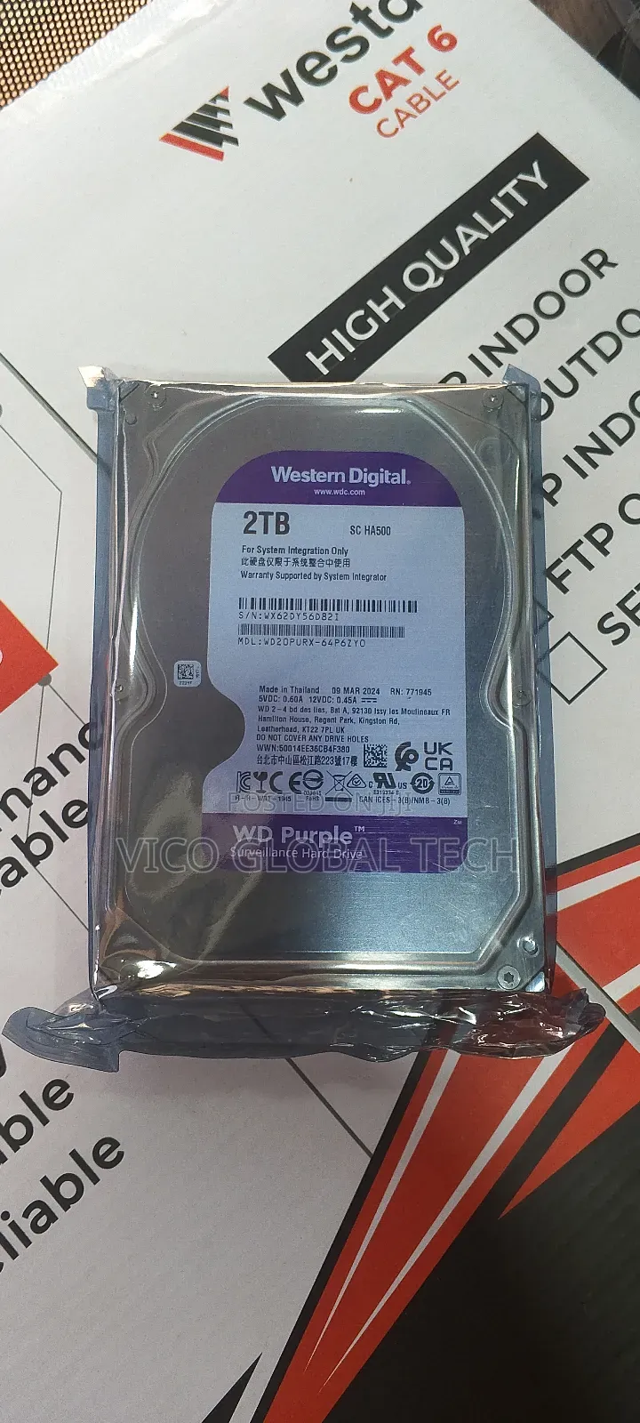 2tb Wd Sata Surveillance HDD