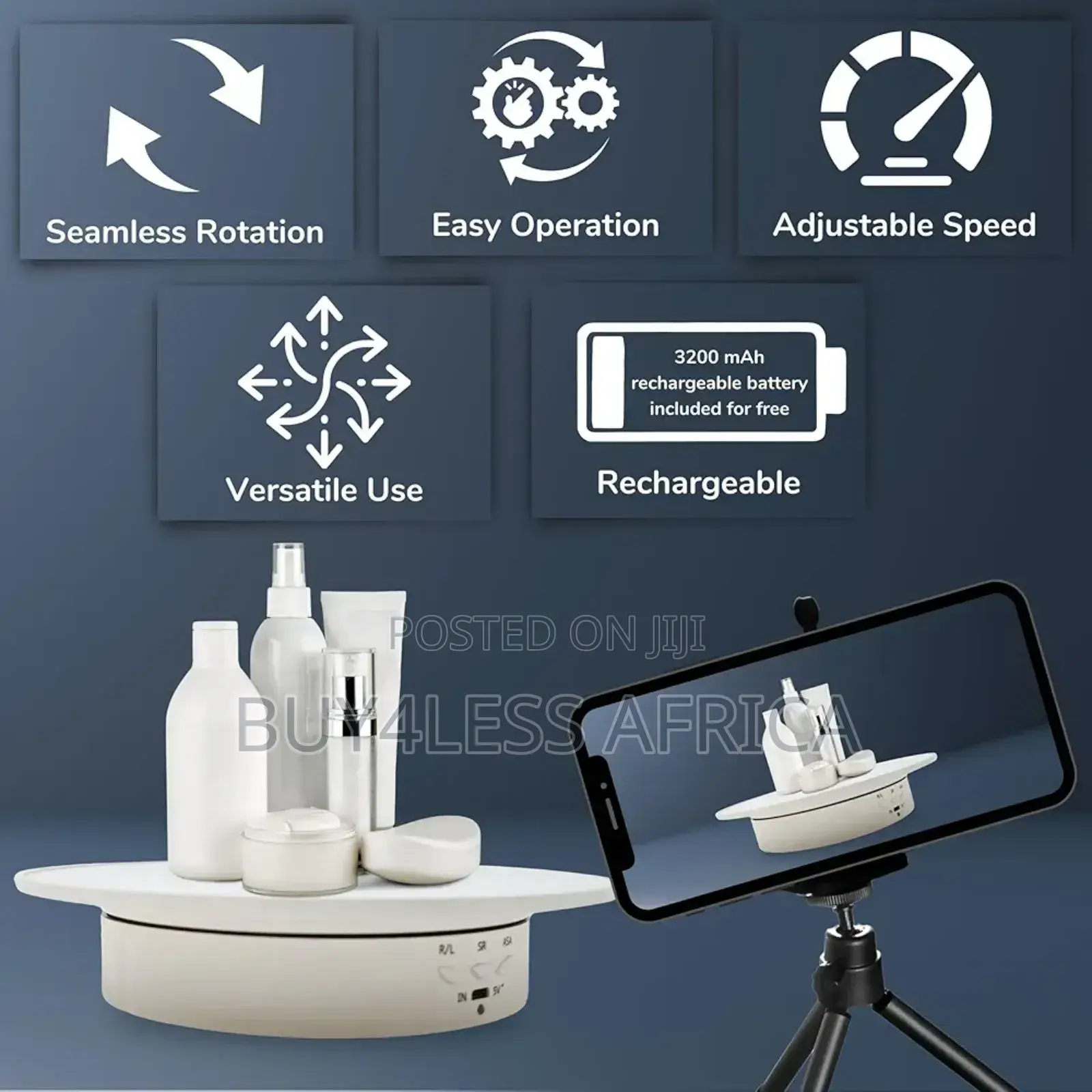 Electric Rotating Display Stand (Rechargeable)