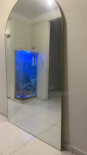 Tall Woman Aquarium With Fishes