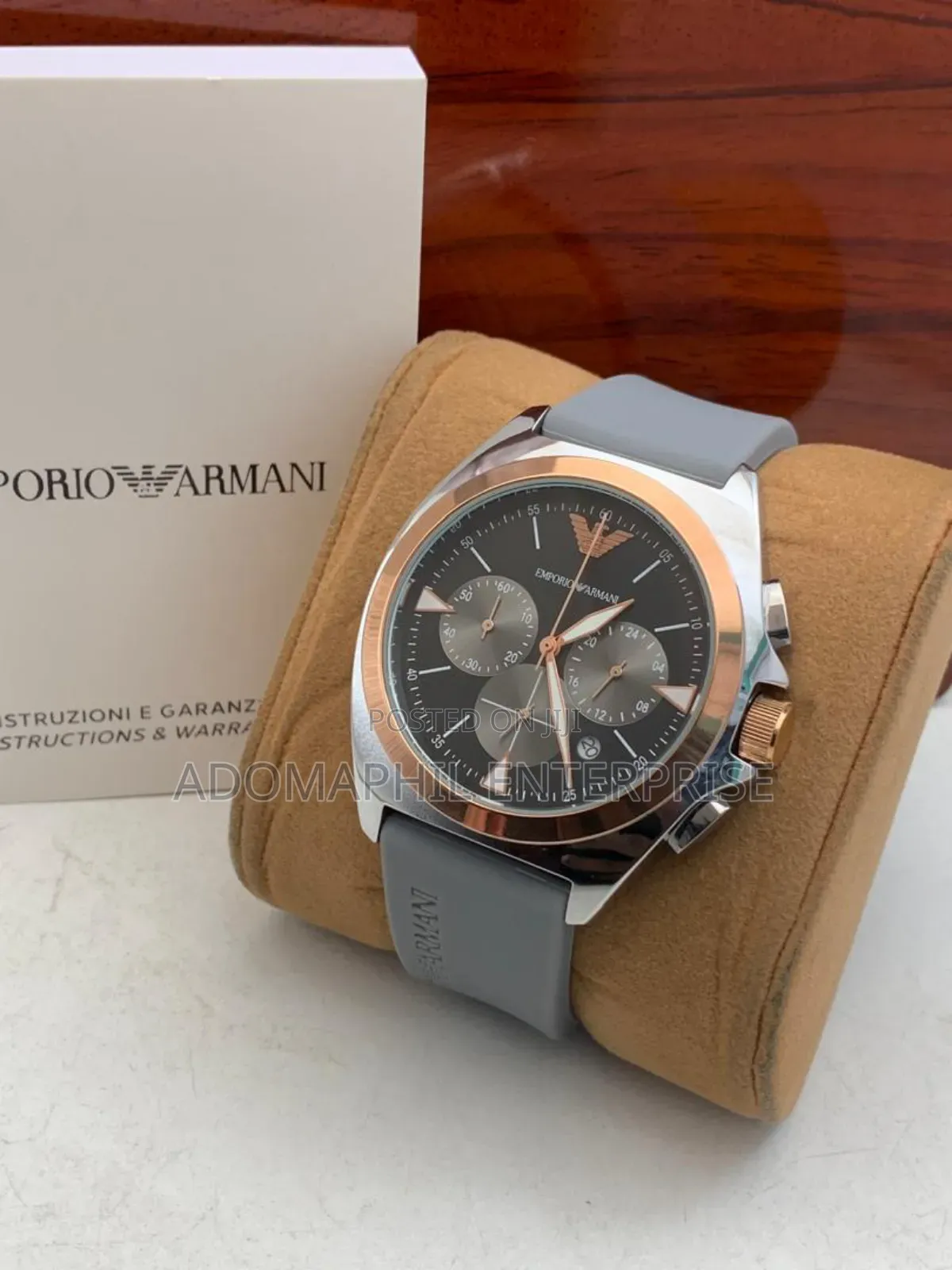 Chronograph Rubber Strap Watch