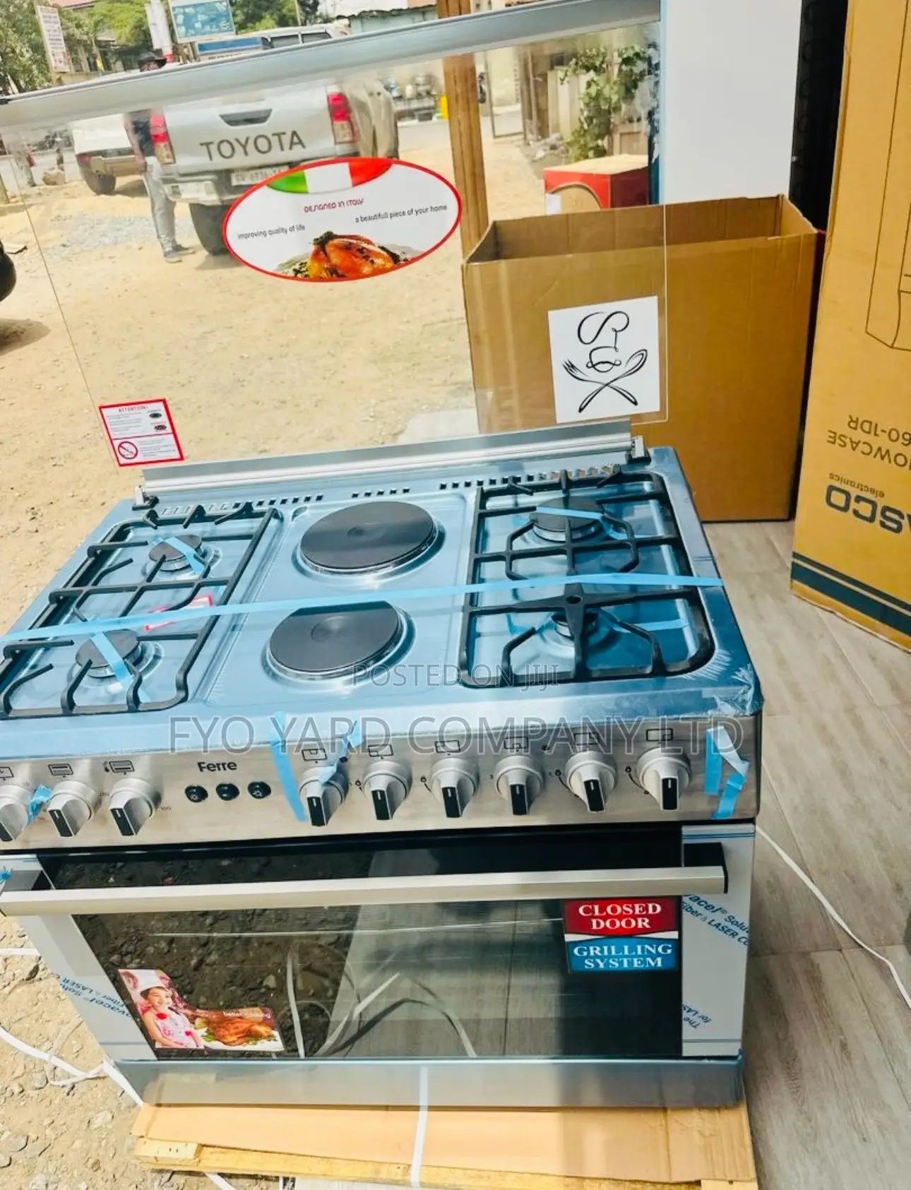 Everyday Cooking Ferre 6 Burners Oven With Grill Cooker
