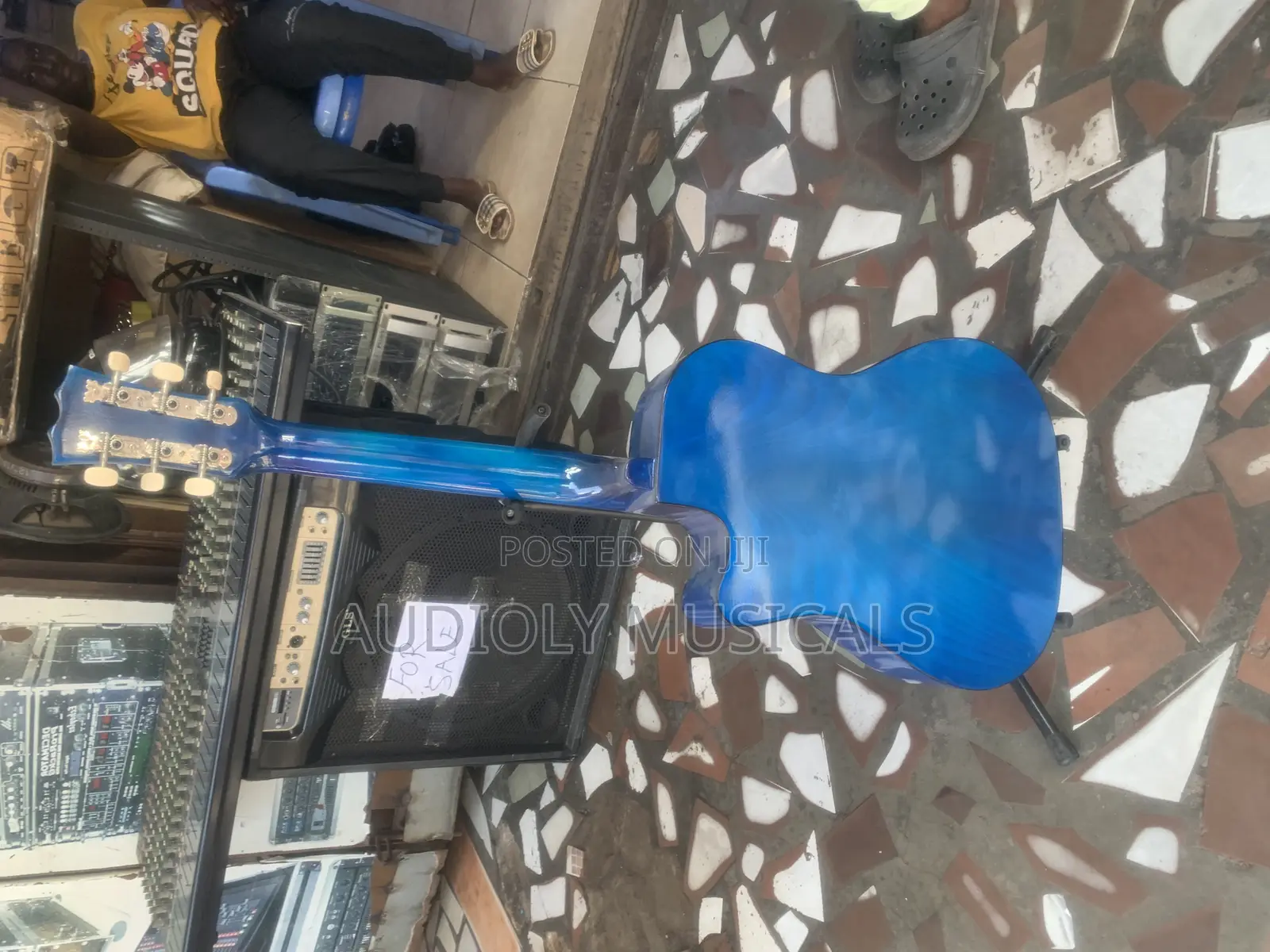 Acoustic Guitar Blue