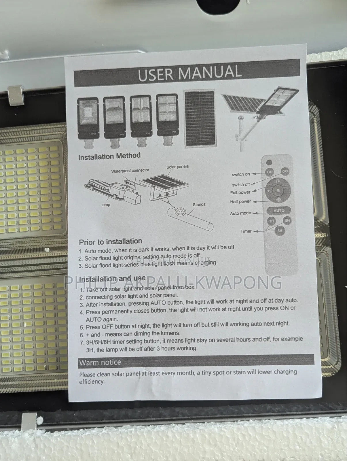 Solar Street Light 200w Ip65