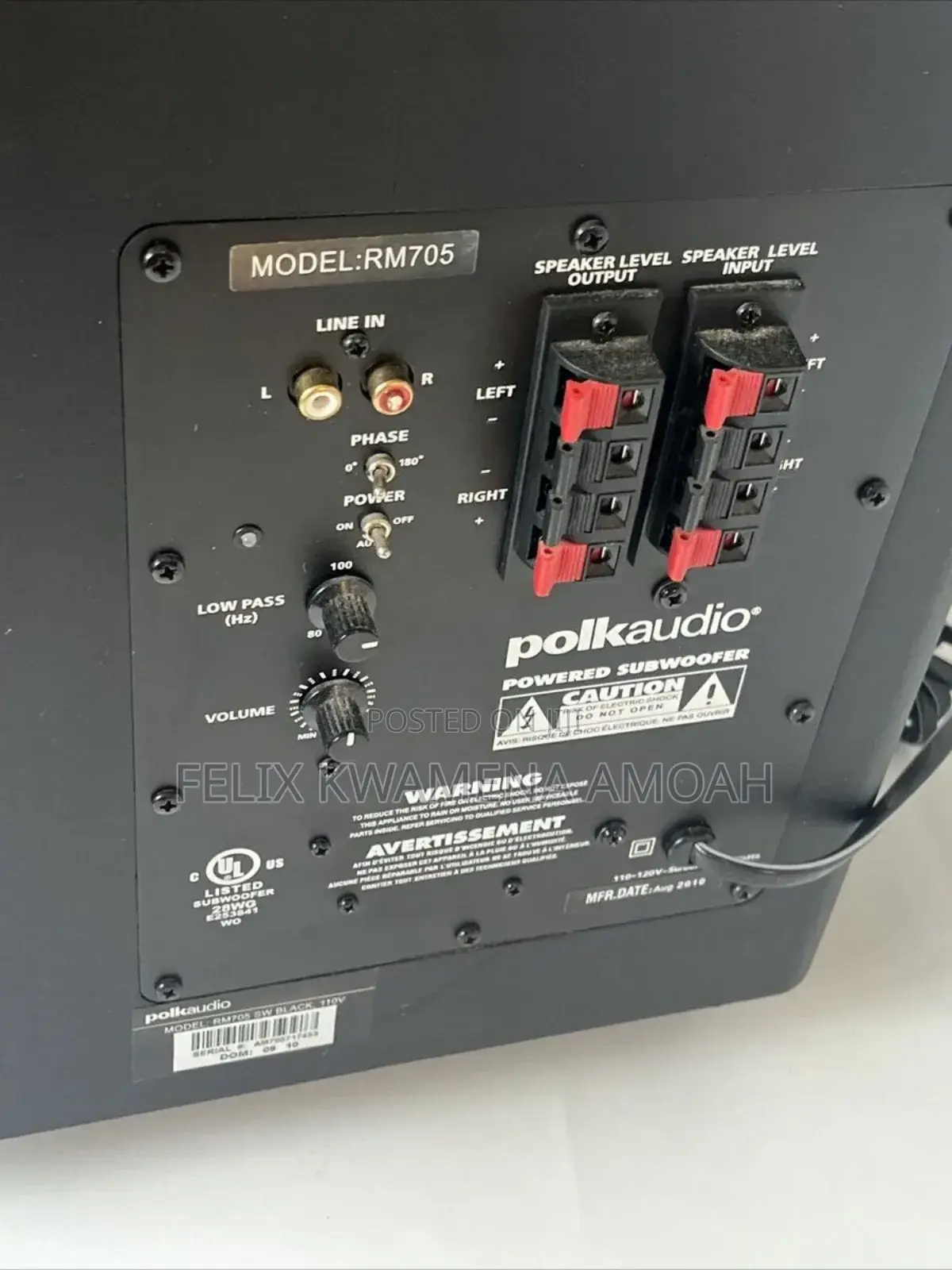 Polk Audio Powerful Subwoofer