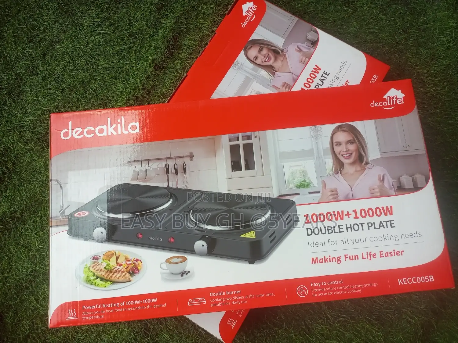 Cheerful 1000w+1000w Decakila Double Hot Plate System