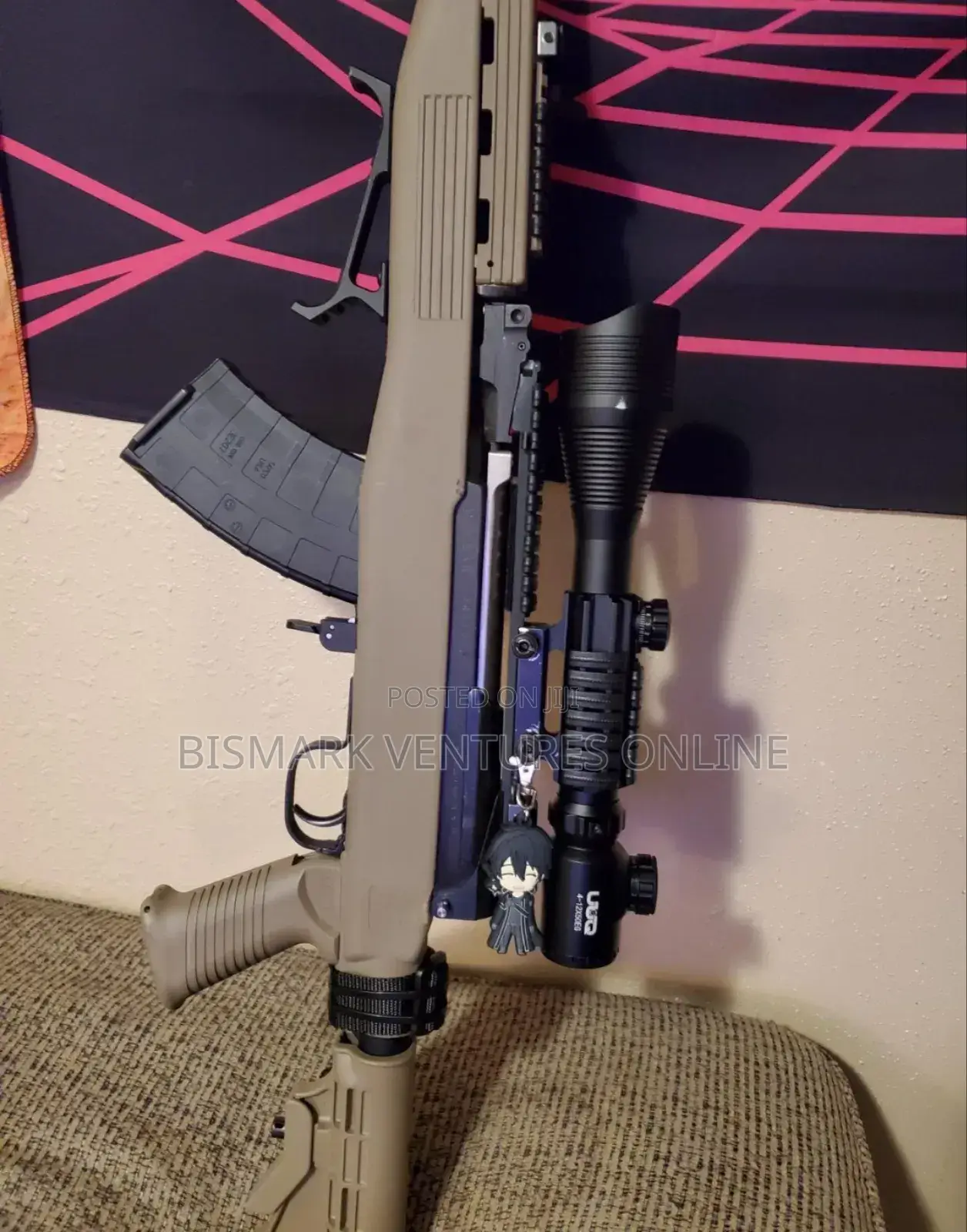 12x50 Zoom Rifle Scope Laser Sight And Holographic Dot
