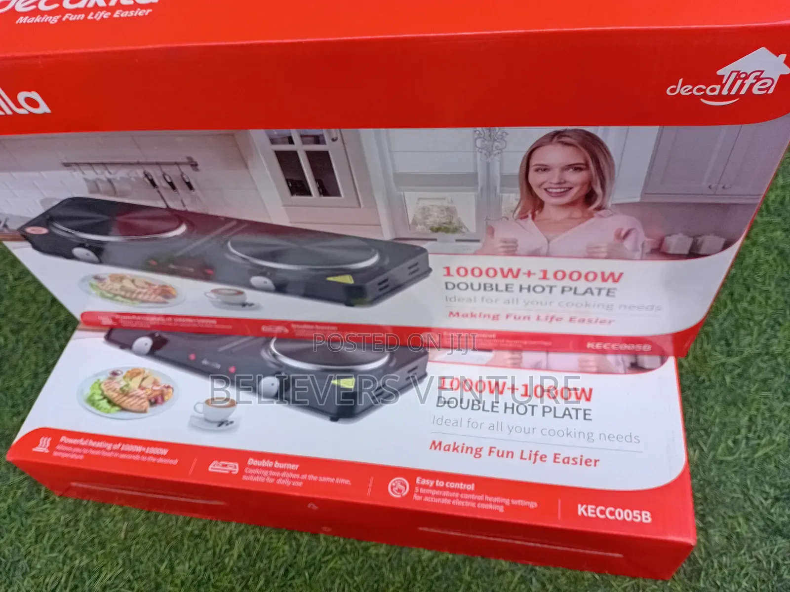 Decalife Double Hot Plate Decalife Double Hot Plate 1000w