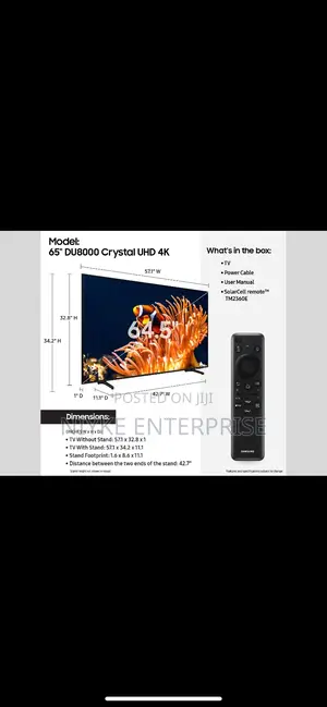 Samsung 65-inch Du8000 Crystal Uhd
