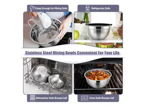 3pcs Stainless Steel Bowls