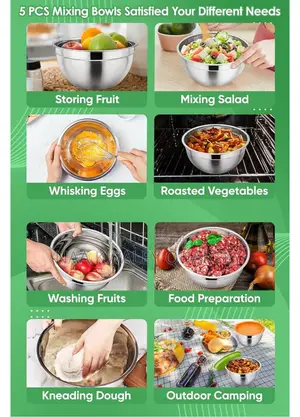 3pcs Stainless Steel Bowls