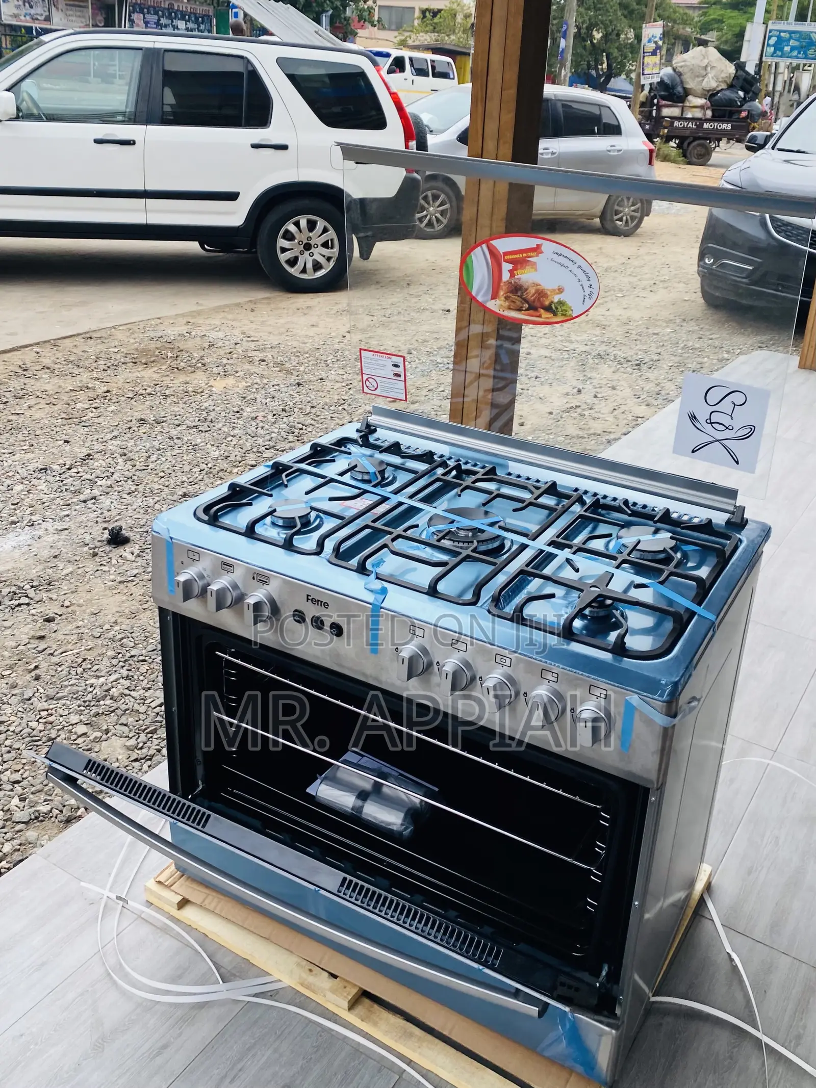 Choose Premium Ferre 60x90 5 Gas Burner With Oven and Grill