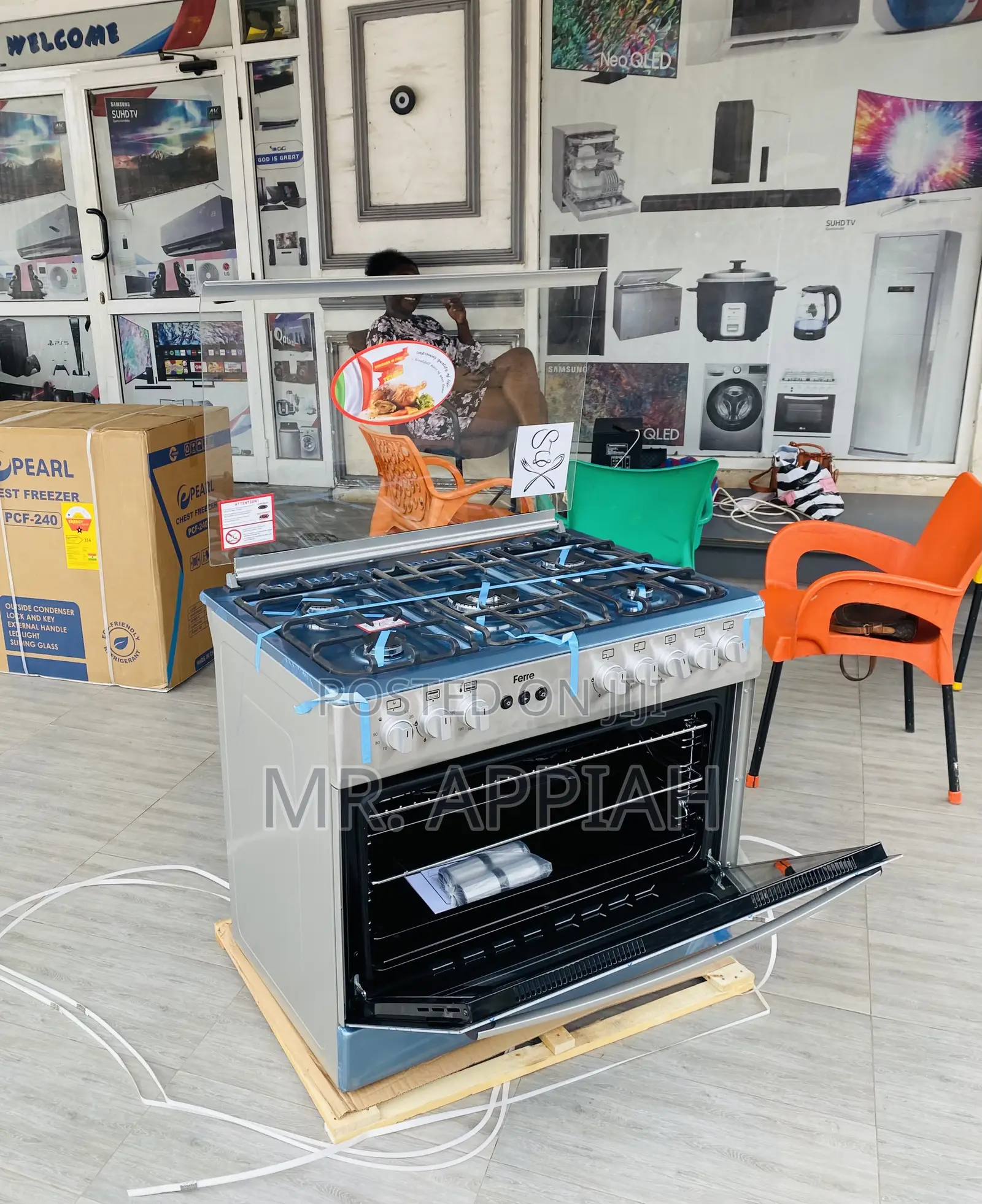 Effortless Cooking 5 Gas Burner With Oven Grill(Ferre).