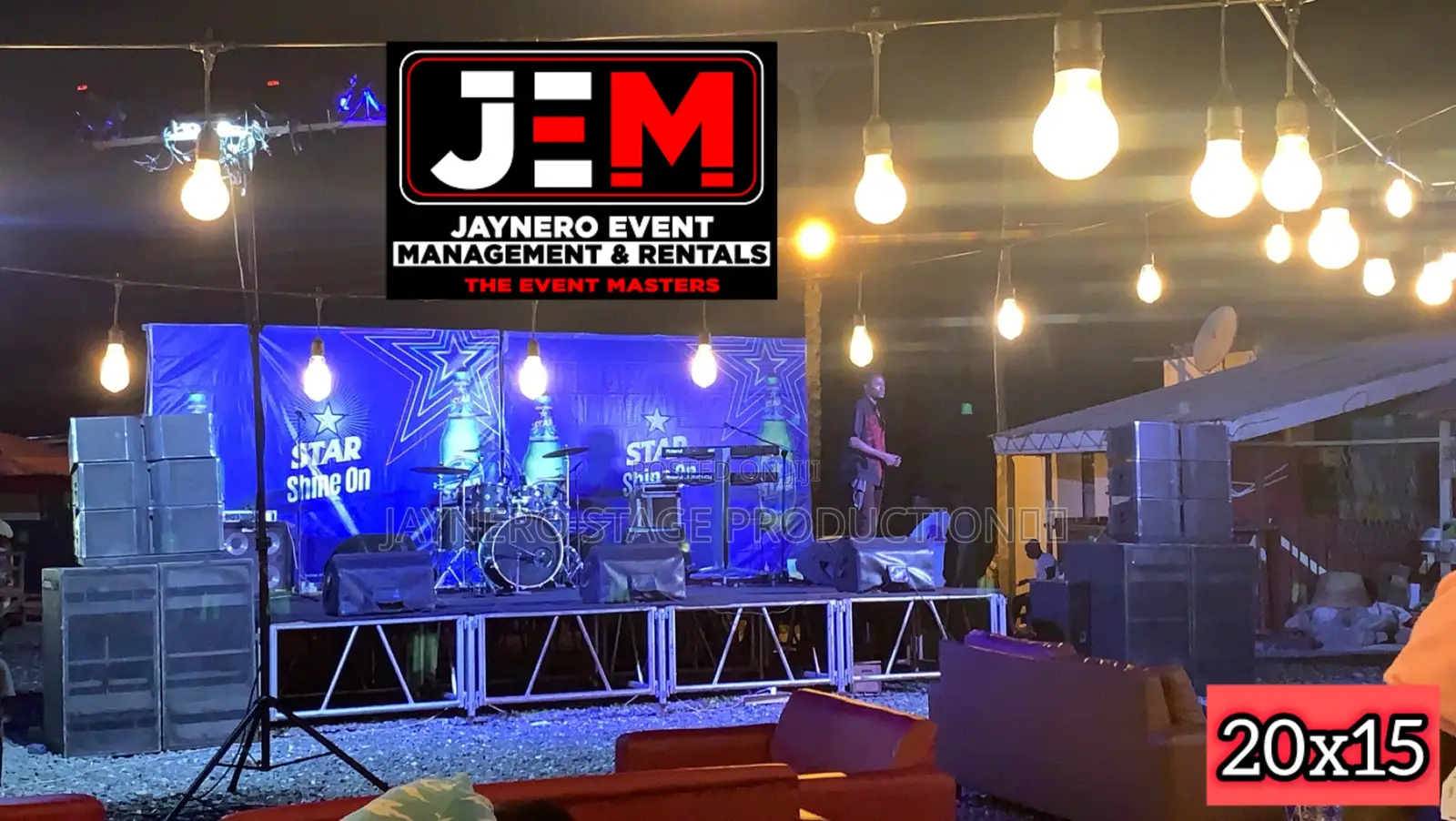 Stage for Rent in Ghana 20x15