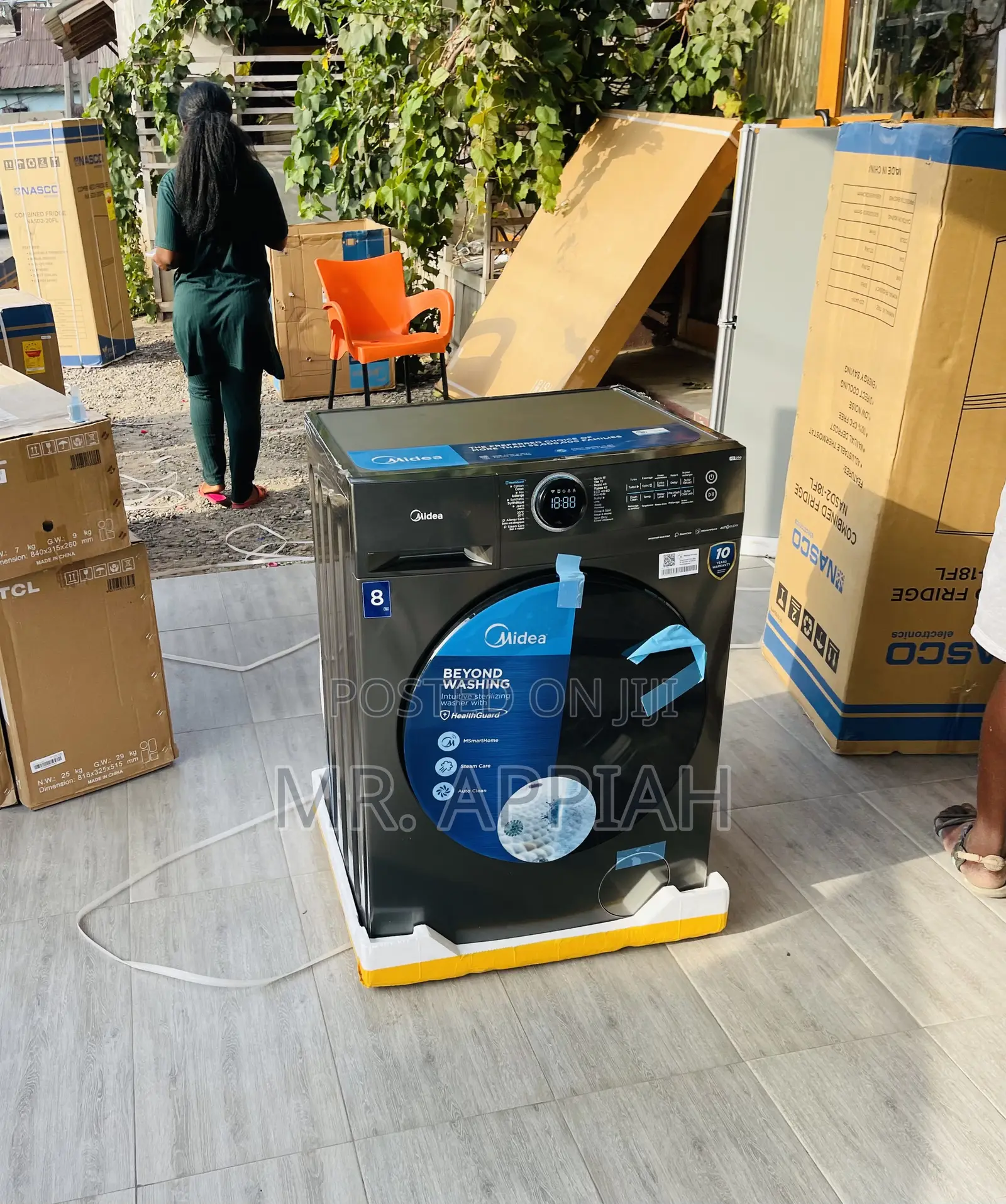 Premium Design Midea 8kg Fully Automatic Washing Machine.