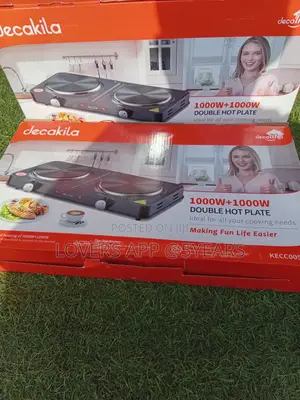 Reputable Double Hot Plate 1000w+1000w Decakila