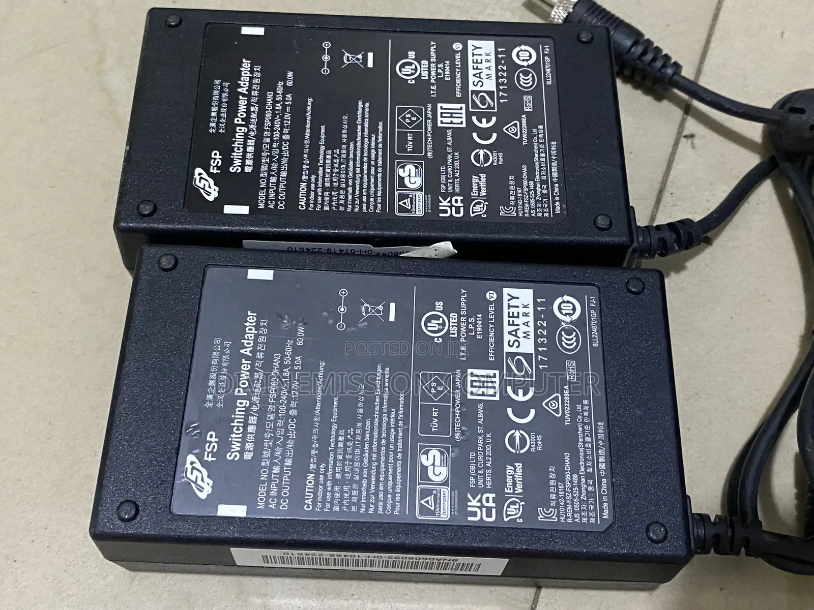 12v 5a Adapter/Charger 60w Uk  Standard