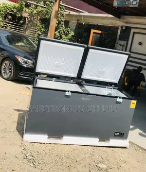 Elegant Dark Grey Doubledoor PCF-6004-25y Pearl Freezer