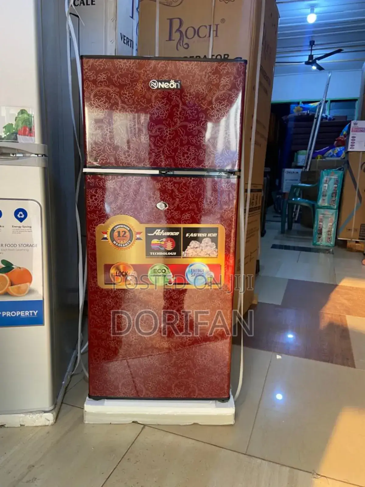 Neon Refigerator Double Decker