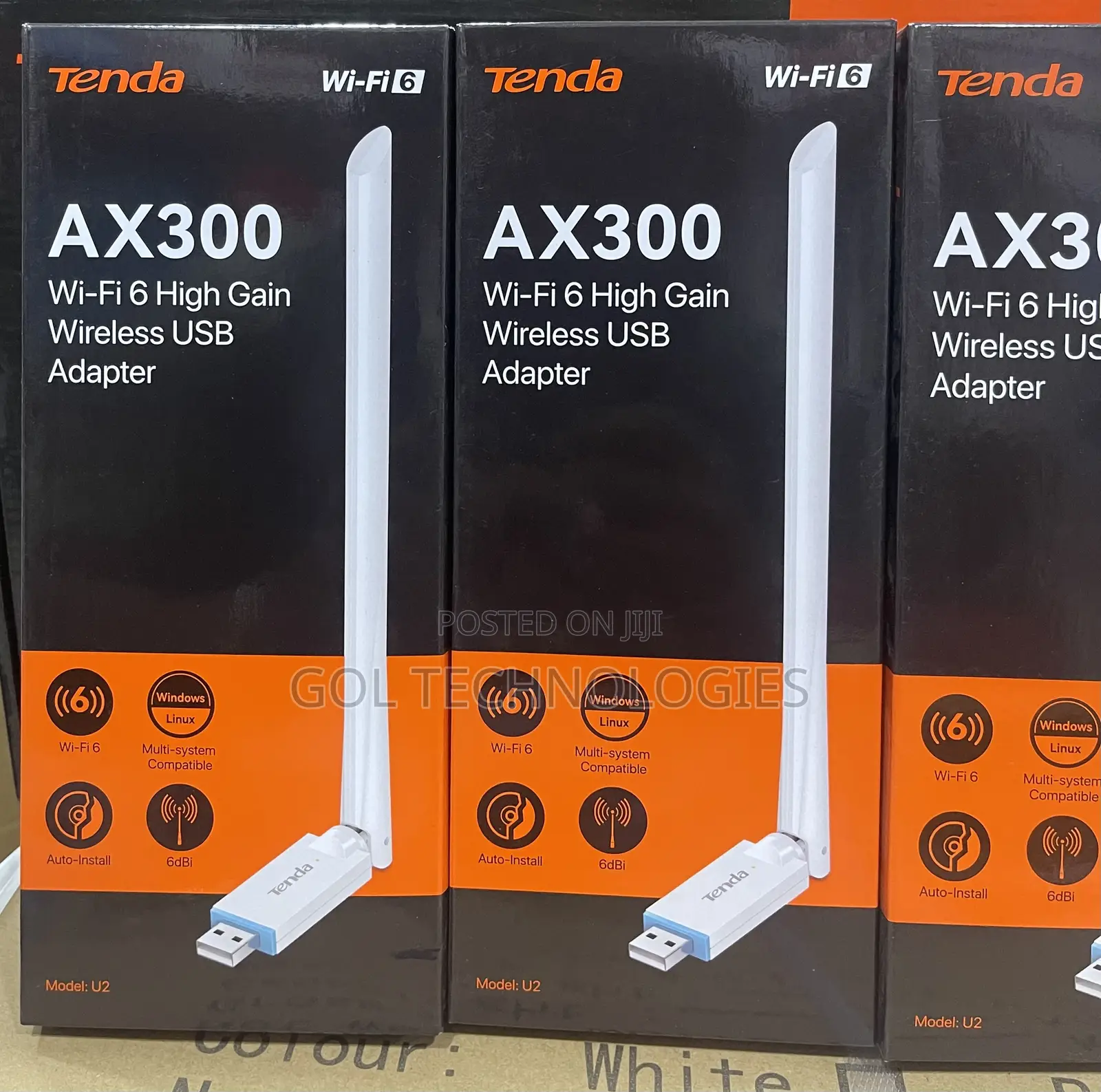 Usb Wi-Fi Adapter Ax300 Wifi6 High Gain Wireless Usb Adapter