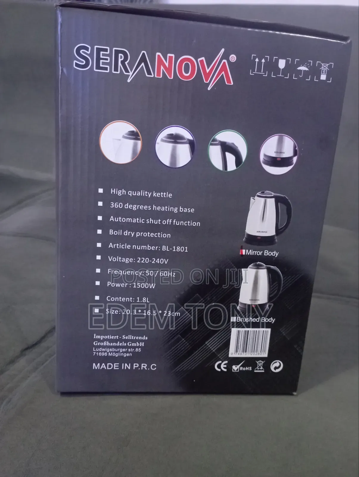 Electric Kettle (Stainless Steel)