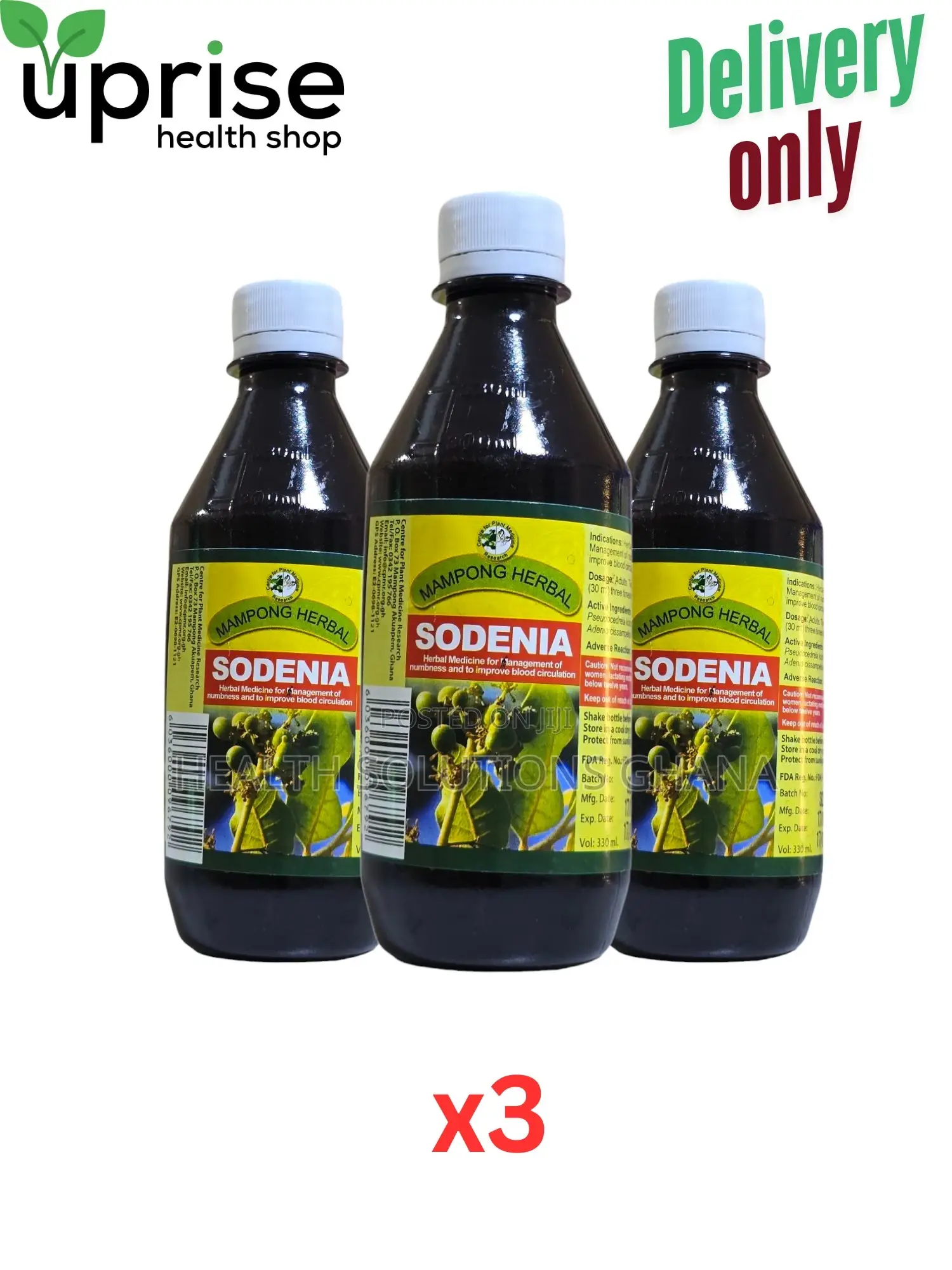 Mampong Herbal Sodenia Mixture – 330ml (Pay After Delivery)