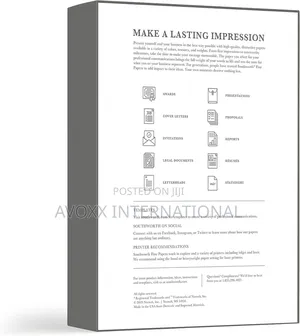 Southworth 25% Cotton Business Paper, 8.5" X 11" 500 Per Box White