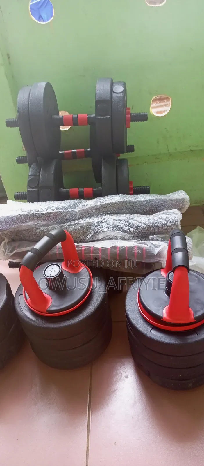 30kg Adjustable Barbel Kettlebell Dumbbell Set (Christmas Promo)