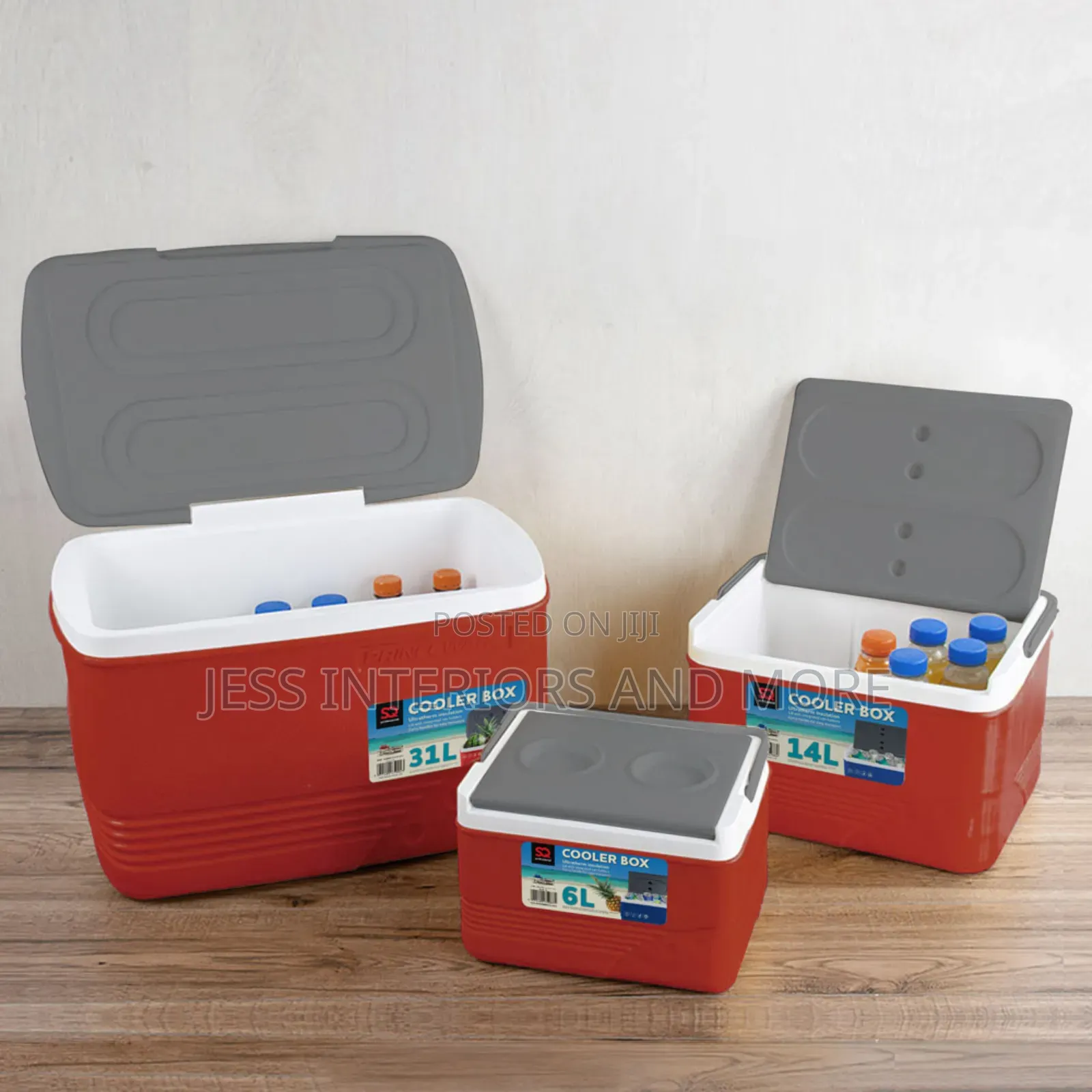 Ice Chest 5pc Set( Red)