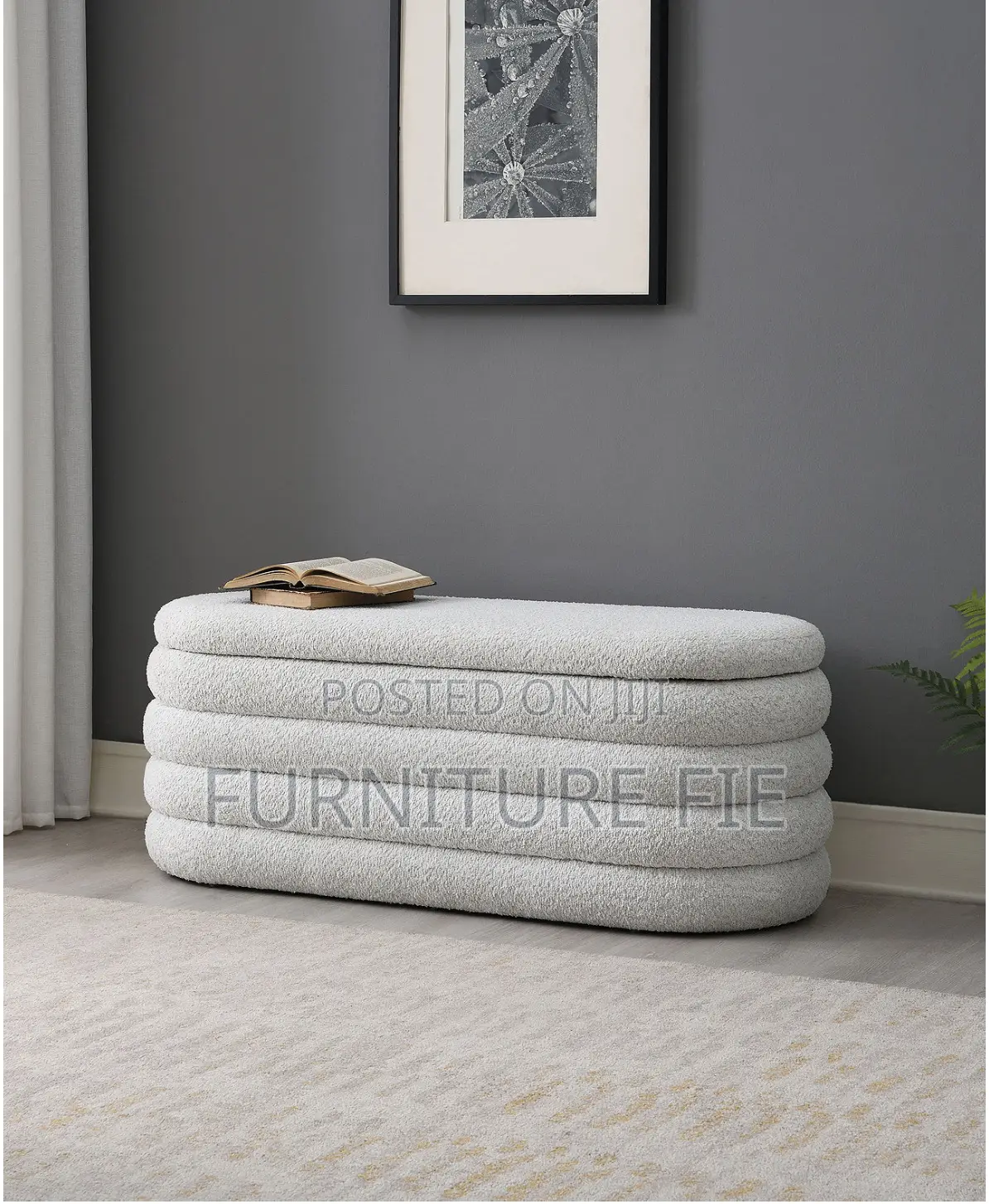 19" Wood Cleo Storage Bench Ottoman From Macys Usa 