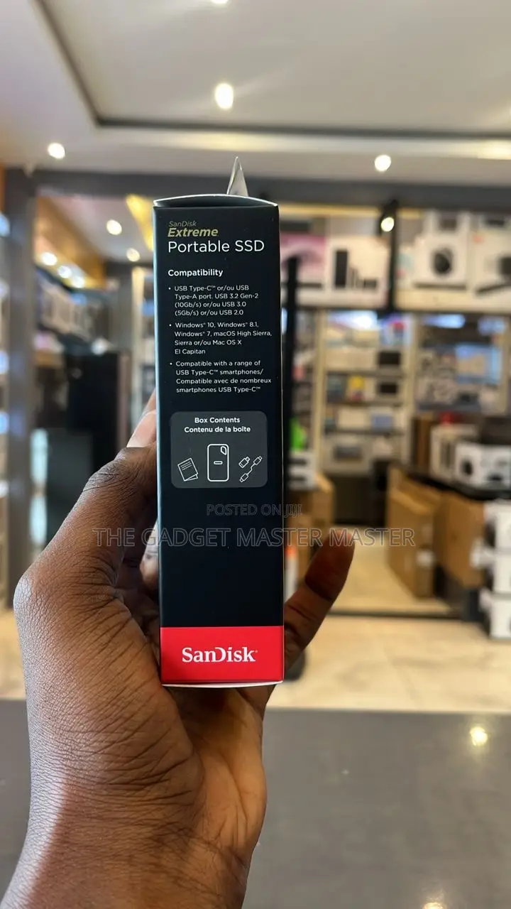 Sandisk 1b Extreme Portable SSD