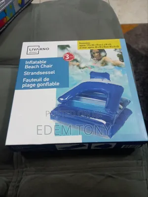 Inflatable Adult Beach Chair or Pool Lounger