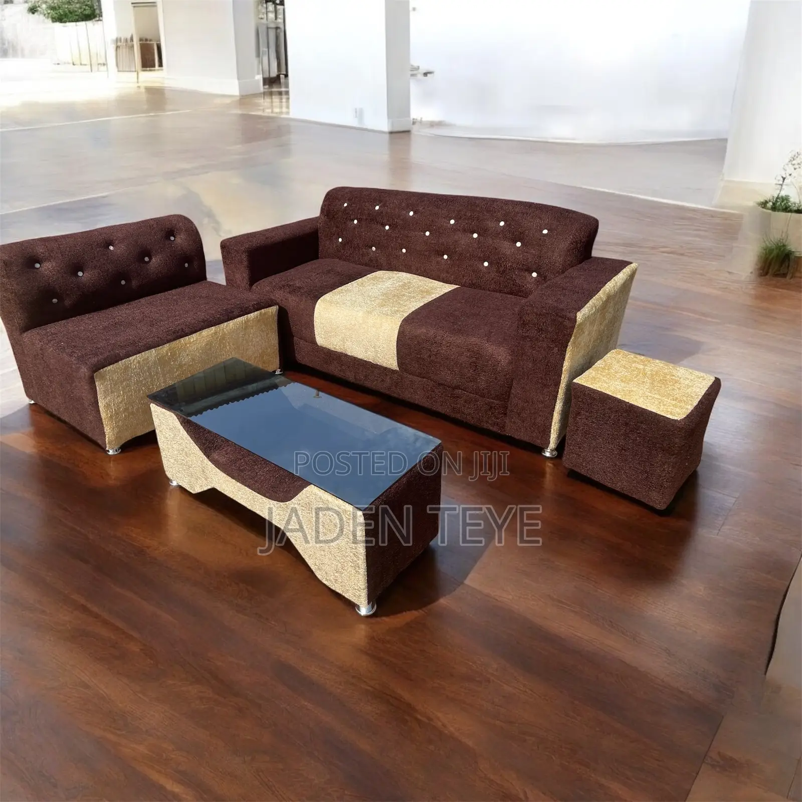 Brown and Cream Fabric