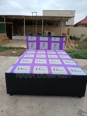 Dior on Black Inbuilt Double Bed