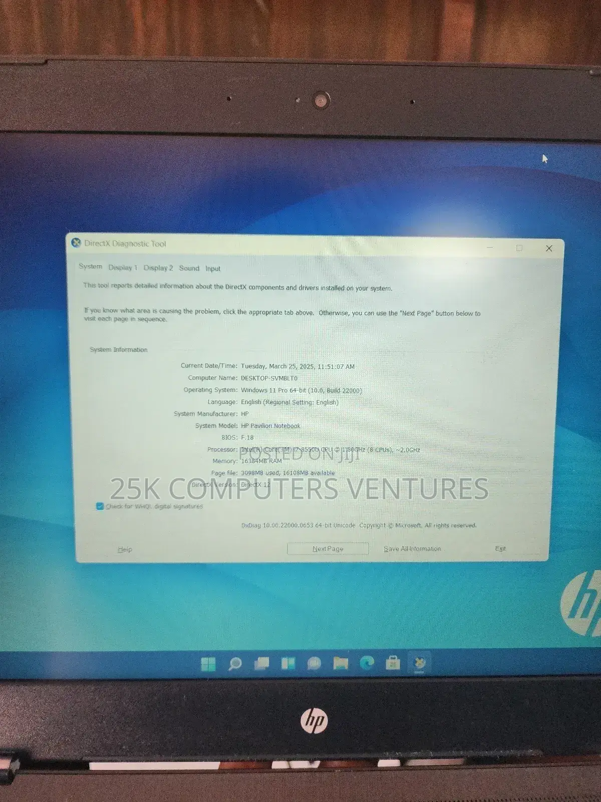 Laptop HP Pavilion Gaming Laptop 15-dk2xxx 16GB Intel Core i7 SSD 1.5T