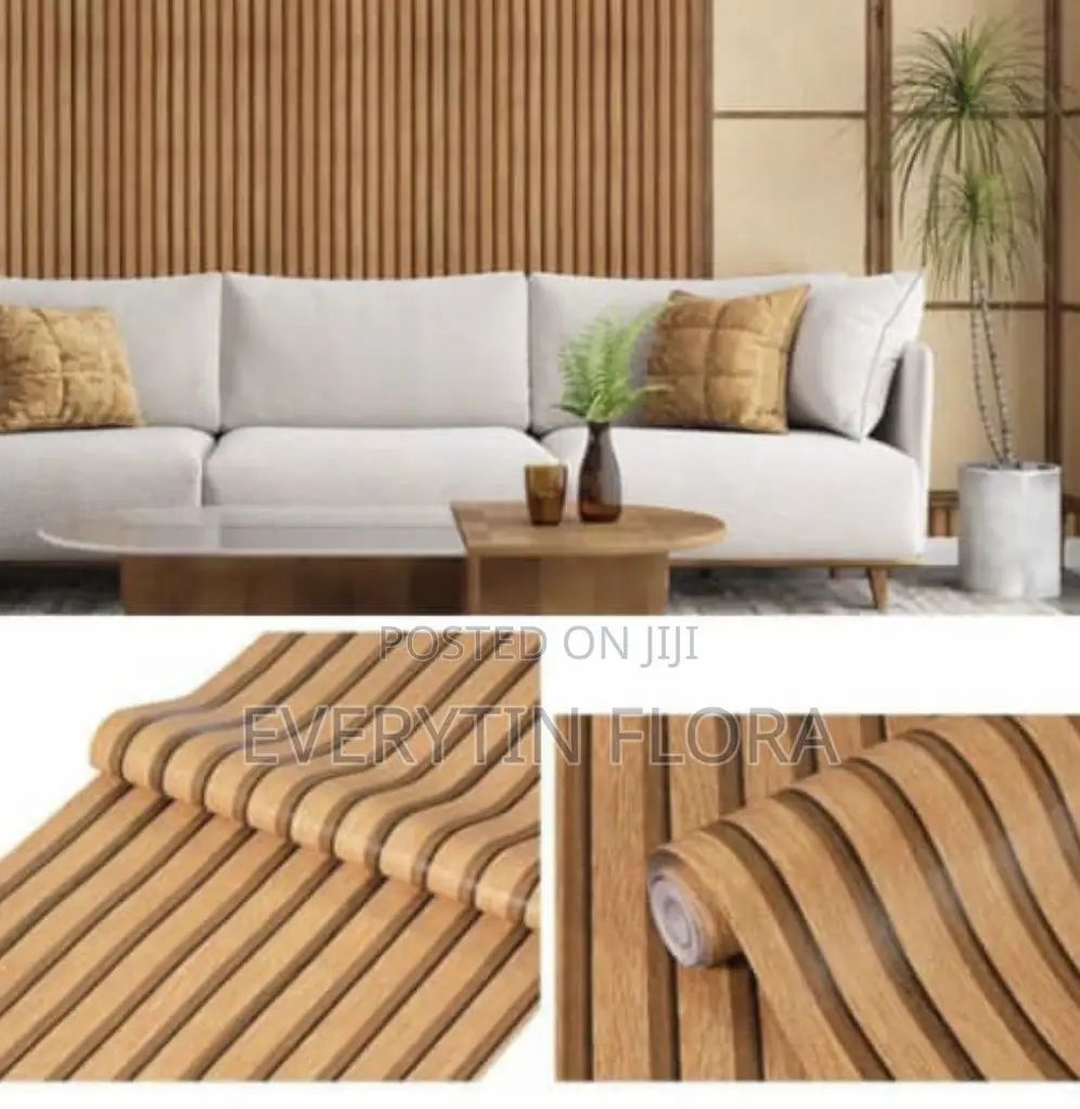 Striped Adhesive Wall Stickers (No Glue Needed)