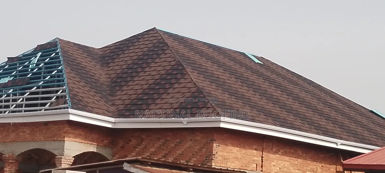 Installation of Rain Gutter and Roofing